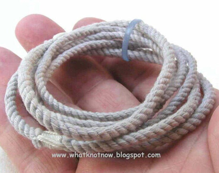 Graues Kordelarmband Gr. S 3163 von WhatKnotShop