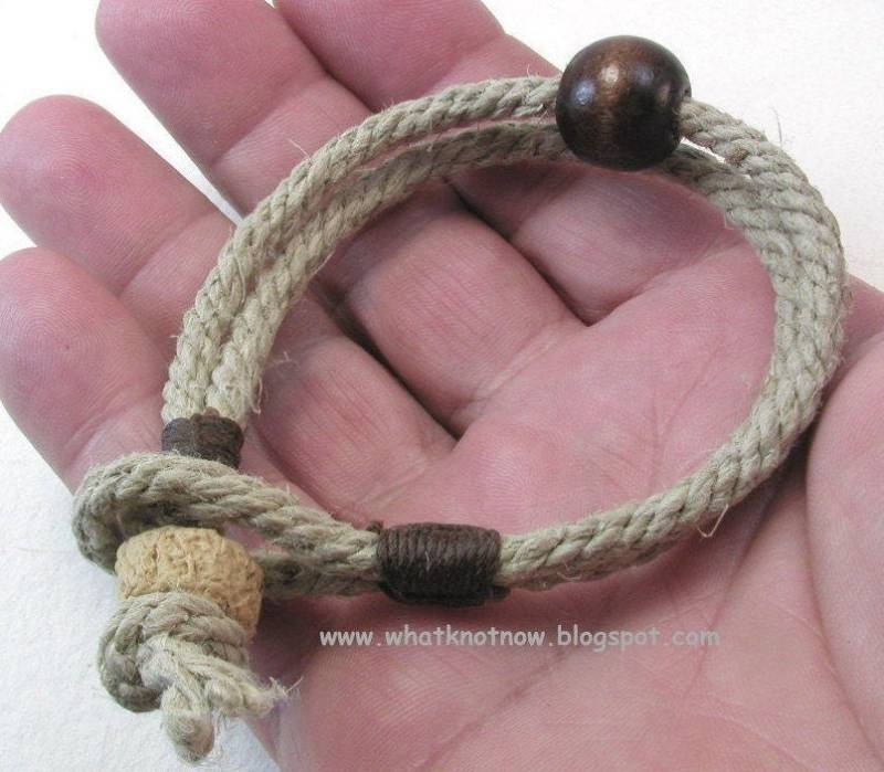 Knebelarmband Aus Hanf 3882 von WhatKnotShop