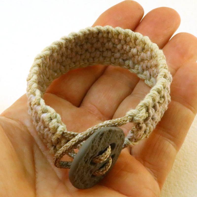 Manschette Melierter Knopf 4459 von WhatKnotShop