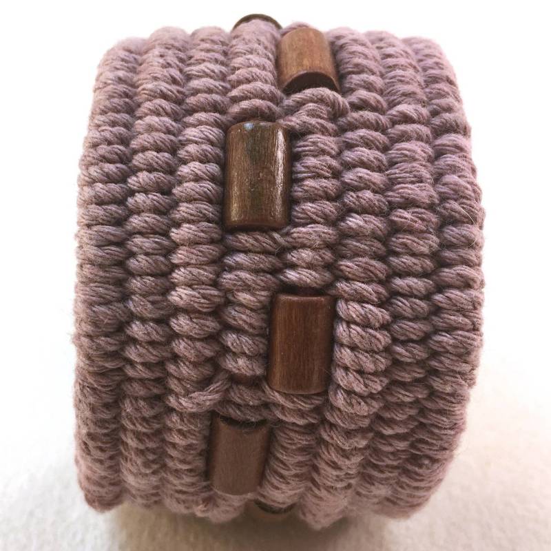 Perlenmanschettenarmband Größe M 4235 von WhatKnotShop