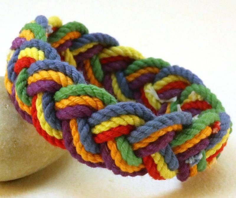 Regenbogenseil Armband Art von WhatKnotShop