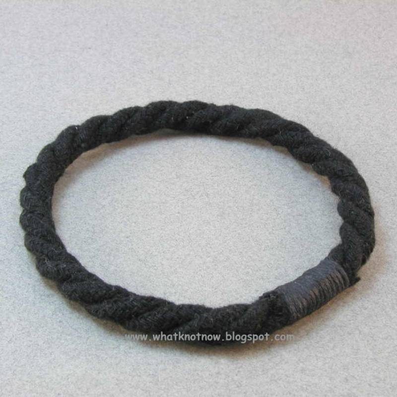 Kordelarmband Schwarz 2638 von WhatKnotShop