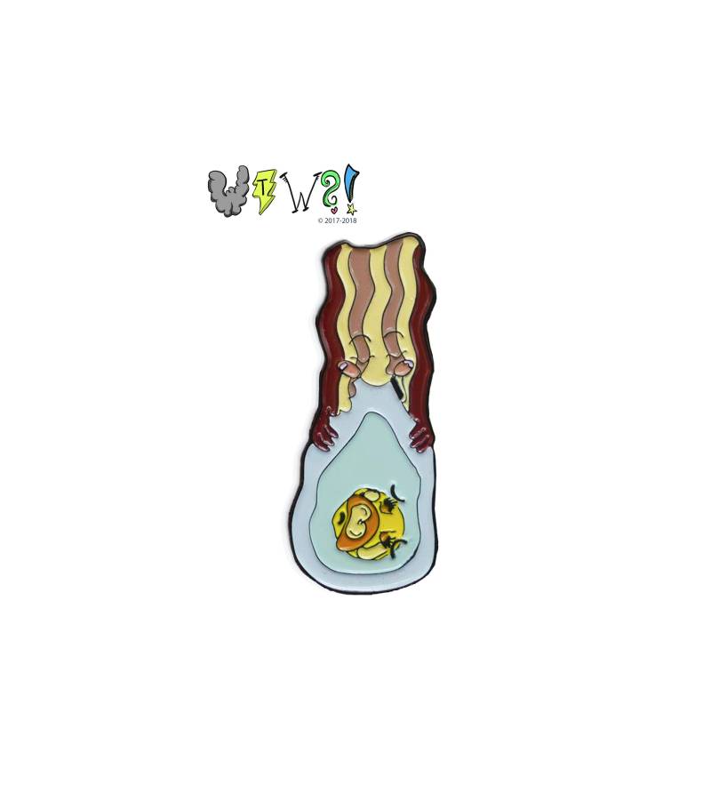 Bacon & Eier Soft Enamel Pin von WhatTheWhatnots