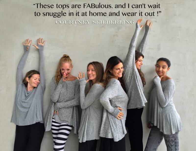 Heather Grey Frenchie Flare Top Daumenloch, Lange Ärmel von WhatWouldSusieWear