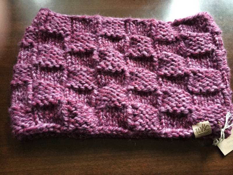 Wickersham/Erdbeere Handknit Rindsleder von WhatcomKnitCo