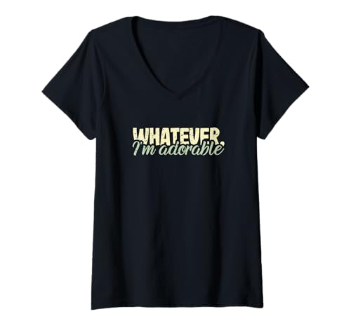 Damen Lustiger sarkastischer Spruch Sarcasm Lover Whatever I'm Adorable T-Shirt mit V-Ausschnitt Damen Lustiger sarkastischer Spruch Sarcasm Lover Whatever I'm Adorable T-Shirt mit V-Ausschnitt von Whatever I’m Adorable Sarcastic Saying Gift