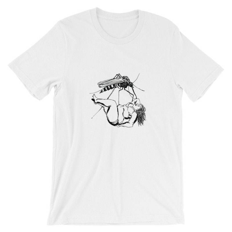 Mücke Tragende Frau Unisex T-Shirt Mücke Tragende Frau Unisex T-Shirt von WhateverPrints