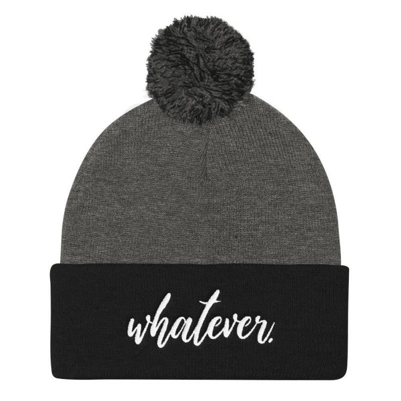 Was Pom-Pom Stricken Wintermütze von WhateverPrints