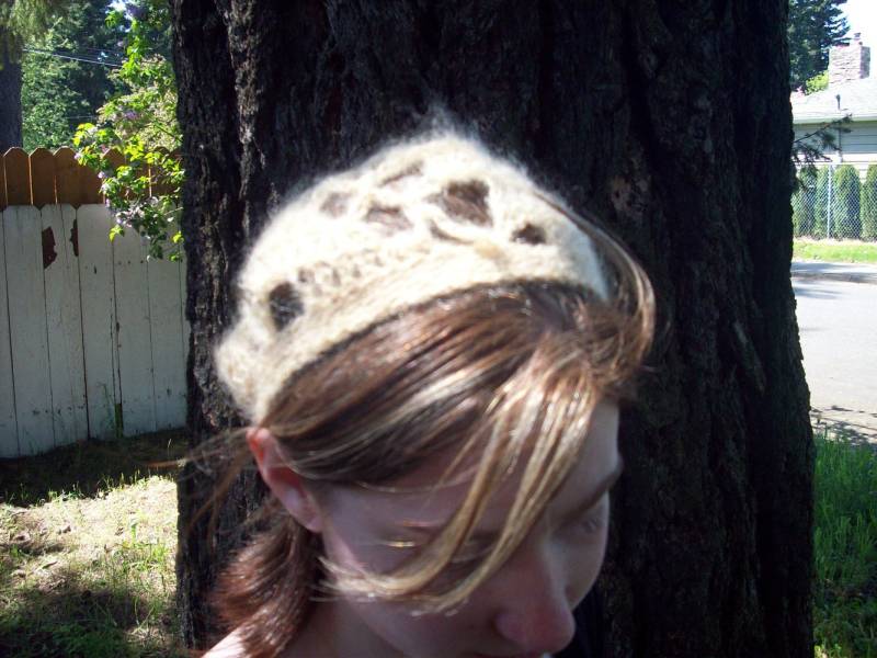 Pastell Gelb Mohair Gehäkelte Tam Lace Baskenmütze von WhateverWorks