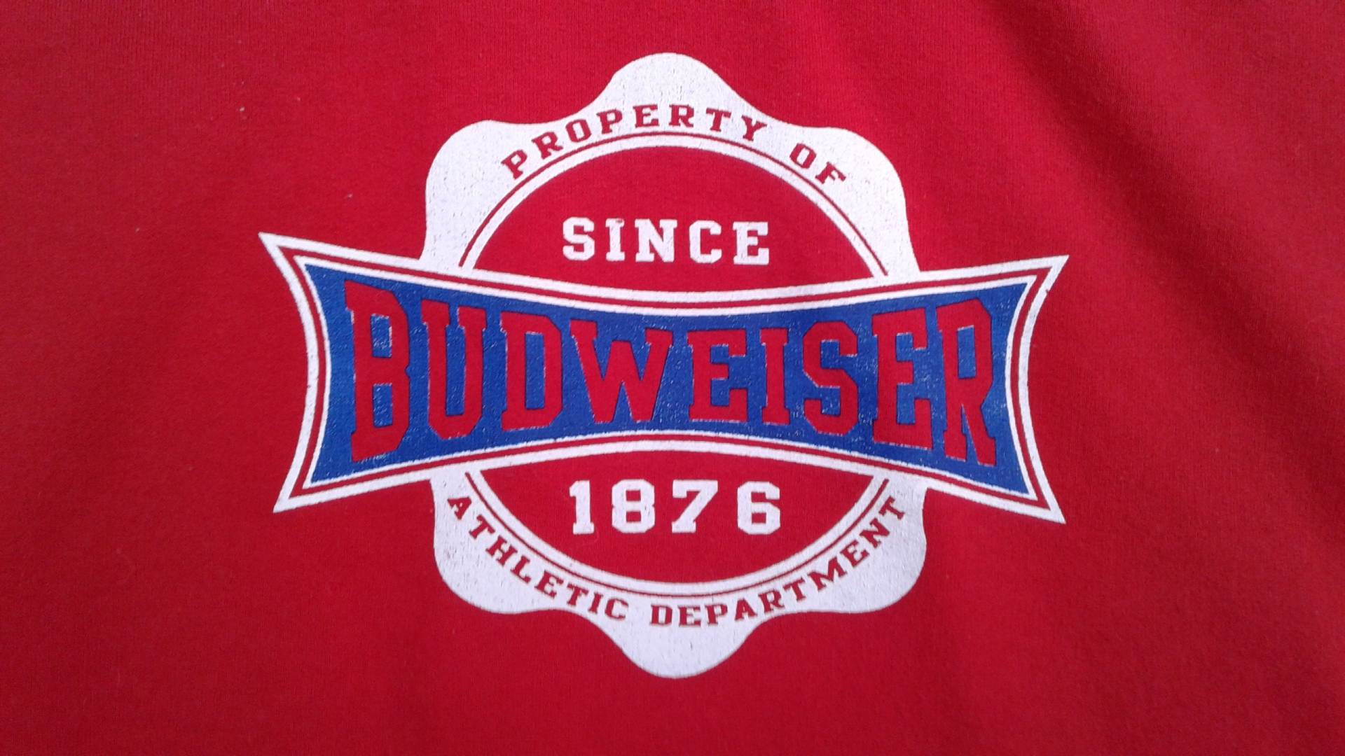 Jahrgang Budweiser "Athletic Department" Rot Kapuze Nabe Sweatshirt Hoodie Made in Canada Von Calhoun Xl Jahrgang Budweiser "Athletic Department" Rot Kapuze Nabe Sweatshirt Hoodie Made in Canada Von Calhoun Xl von WhatevrzKlevrKlothz