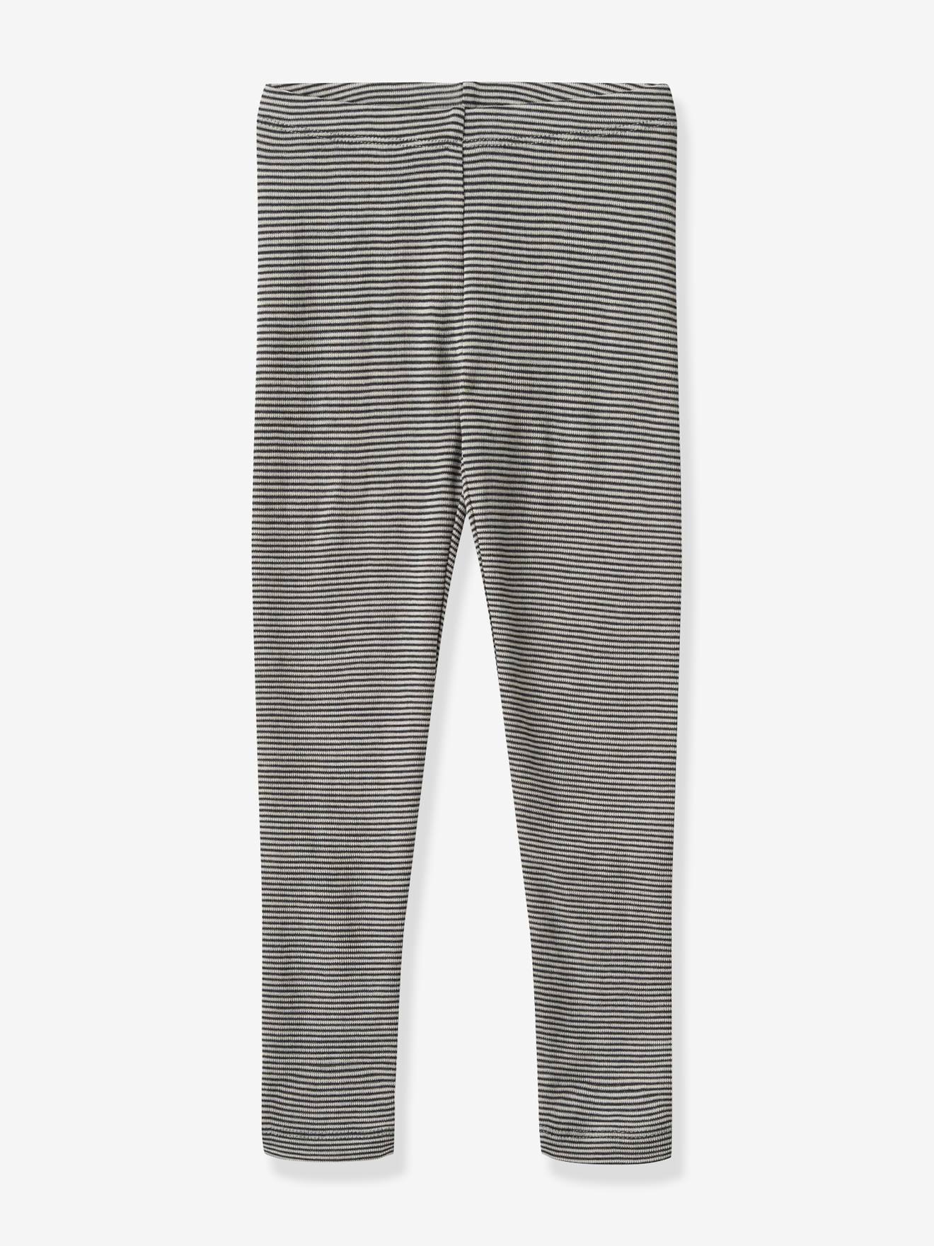 Leggings aus Merinowolle Steifen Kinder Wheat von Wheat