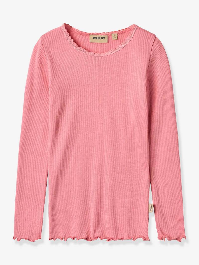 Rippshirt mit Spitzenkragen Mädchen Wheat hell von Wheat