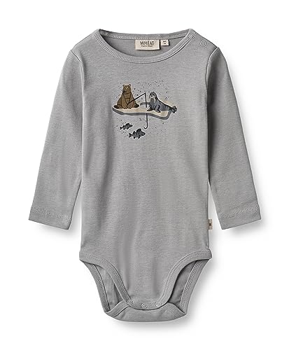 Wheat Body mit Anglermotiv Baby Kleinkind Größen Jungen 100% Bio-Baumwolle Öko Tex Standard von Wheat