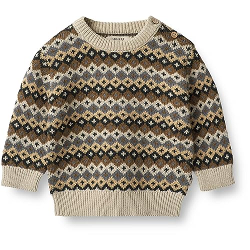 Wheat Jacquard Pullover Elias Baby Kleinkind Größen Jungen 100% Bio-Baumwolle Öko Tex Standard von Wheat