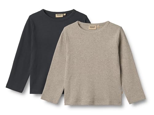 Wheat Jungen 2er Pack Doppelpack Rib T-Shirt Langarm Milo von Wheat