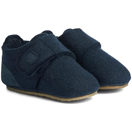 Wheat Kinderschuhe Filz-Hausschuh Marlin Baby Kleinkind Größen Unisex Jungen und Mädchen 90% Felt,10% Suede Atmungsaktiv von Wheat
