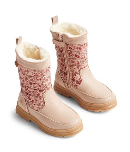 Wheat Kinderschuhe Hoher Winterstiefel Koa Tex Reißverschluss Junior Größen Unisex Jungen und Mädchen 70% recyceltes Nylon,15% Leder,15% Suede Atmungsaktiv, Wasserdicht von Wheat