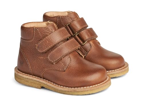 Wheat Kinderschuhe Raden Winterschuh Klett Baby Kleinkind Größen Unisex Jungen und Mädchen 100% Leder Atmungsaktiv von Wheat