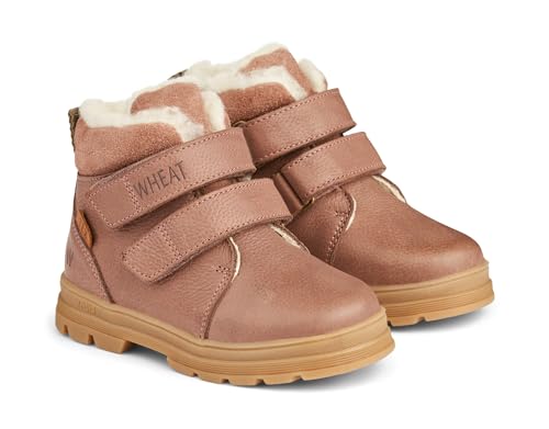 Wheat Kinderschuhe Winterschuhe Dry Klett Tex Junior Größen Unisex Jungen und Mädchen 80% Leder,20% Suede Atmungsaktiv, Wasserdicht von Wheat
