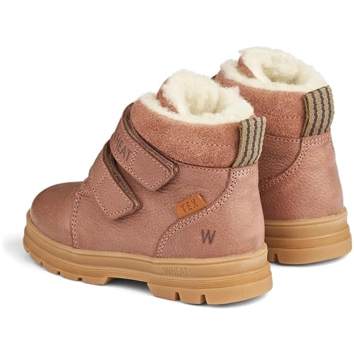 Wheat Kinderschuhe Winterschuhe Dry Klett Tex Junior Größen Unisex Jungen und Mädchen 80% Leder,20% Suede Atmungsaktiv, Wasserdicht von Wheat