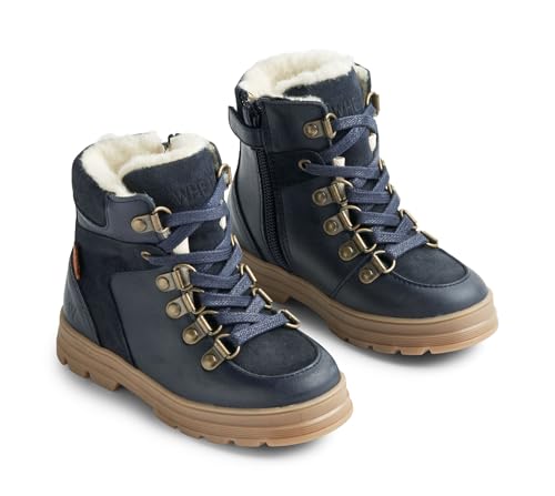 Wheat Kinderschuhe Winterschuhe Stiefel Toni Tex Hiker Junior Größen Unisex Jungen und Mädchen 60% Leder,40% Suede Atmungsaktiv, Wasserdicht von Wheat