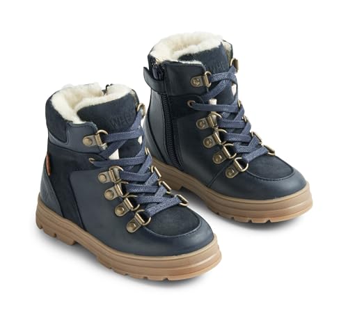 Wheat Kinderschuhe Winterschuhe Stiefel Toni Tex Hiker Junior Größen Unisex Jungen und Mädchen 60% Leder,40% Suede Atmungsaktiv, Wasserdicht von Wheat