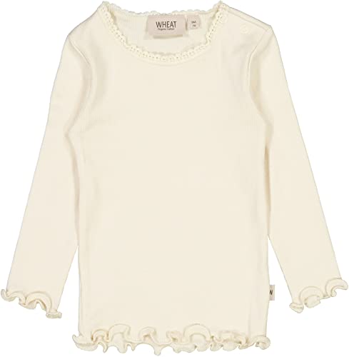 Wheat Mädchen Baby Kleinkind RIPP-T-Shirt Lace Langarm 48% Biobaumwolle, 48% modal, 4% Elastane Öko Tex Standard 100 von Wheat