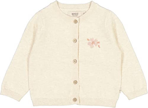 Wheat Mädchen Baby Kleinkind Strickjacke Suzy mit Handstickerei 100% Biobaumwolle Öko Tex Standard 100 von Wheat