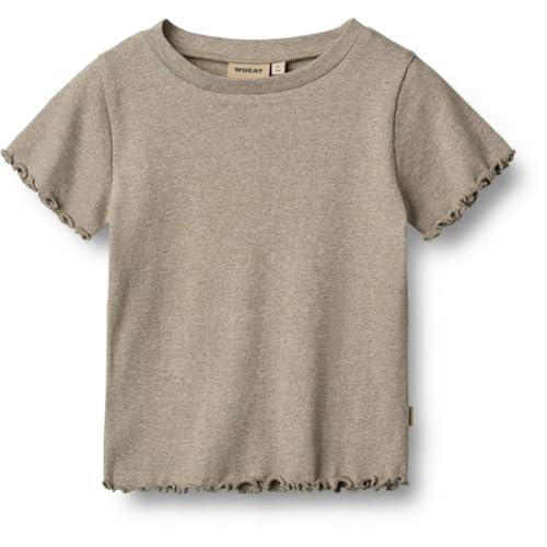 Wheat Mädchen Rib T-Shirt S/S Alicia GOTS Zertifiziert von Wheat