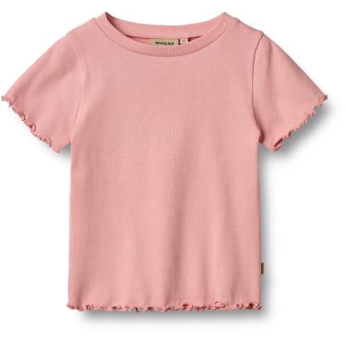 Wheat Mädchen Rib T-Shirt S/S Alicia GOTS Zertifiziert von Wheat