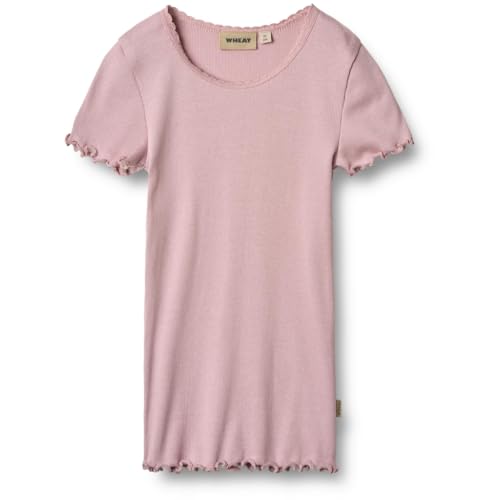 Wheat Mädchen Rib T-Shirt S/S Katie Oeko-Tex Standard von Wheat