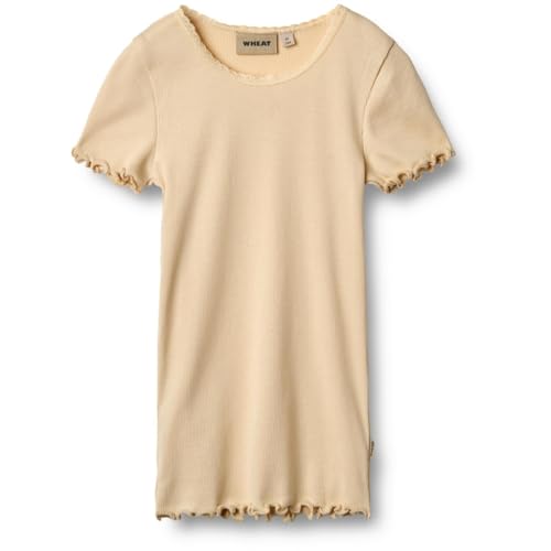 Wheat Mädchen Rib T-Shirt S/S Katie Oeko-Tex Standard von Wheat