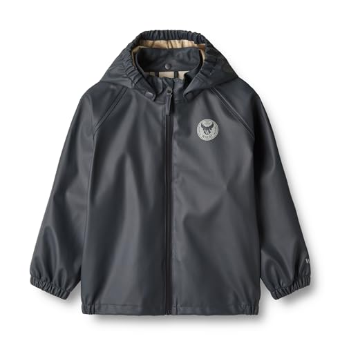 Wheat Regenjacke Chardy Jacke Unisex GRS recycelt Wasserdicht Winddicht, Ink, 92/2y von Wheat