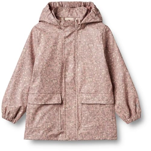 Wheat Regenjacke Ollo Jacke Mädchen GRS recycelt Wasserdicht Winddicht, Powder Flower Meadow, 116/6y von Wheat