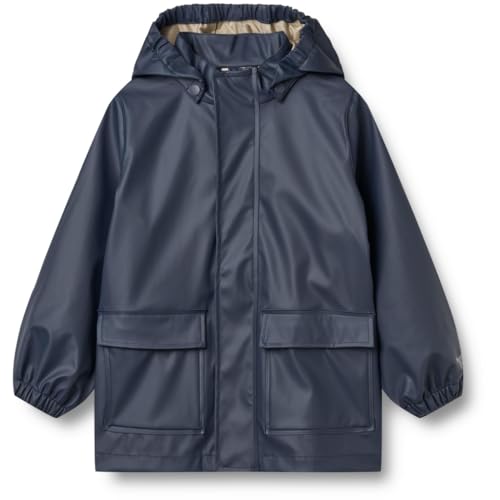 Wheat Regenjacke Ollo Jacke Unisex GRS recycelt Wasserdicht Winddicht, Ink, 116/6y von Wheat