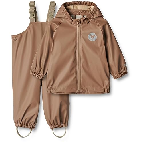 Wheat Regenset Jacke und Hose Charlie Baby Kleinkind Größen Unisex Jungen und Mädchen 100% recyceltes Poleyster Öko Tex Standard Wasserdicht, Winddicht Öko Tex Standard von Wheat