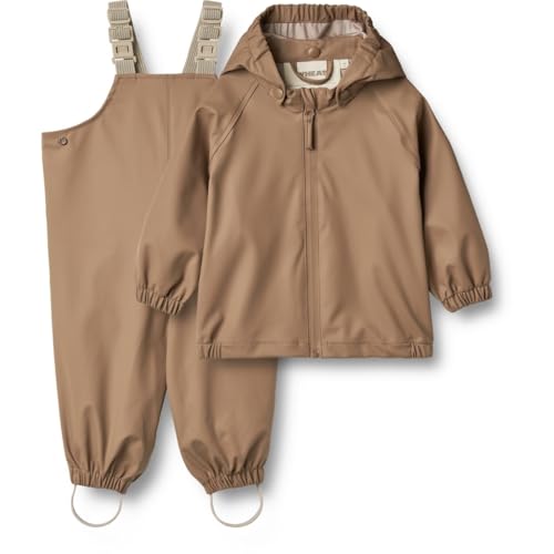 Wheat Regenwear Charlie Set Unisex GRS recycelt Wasserdicht Winddicht, Hazel, 74/9m von Wheat