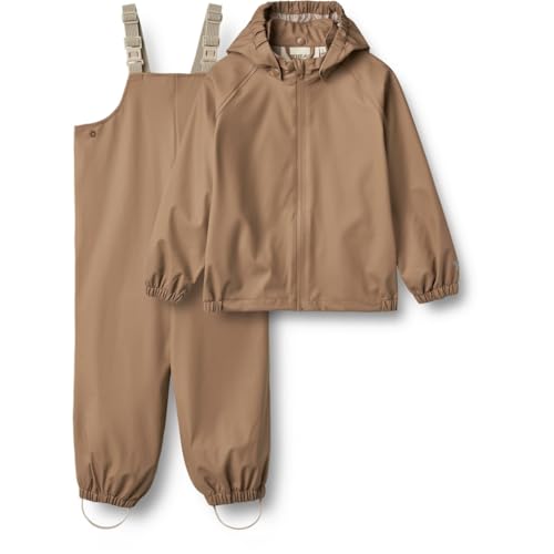 Wheat Regenwear Charlie Set Unisex GRS recycelt Wasserdicht Winddicht, Hazel, 98/3y von Wheat