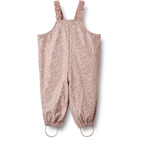 Wheat Regenwear Charlo Regenhose Mädchen GRS recycelt Wasserdicht Winddicht, Powder Flower Meadow, 80/12m von Wheat