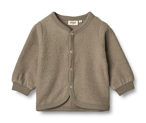 Wheat Strickjacke Jacke aus gefilzter Merinowolle Baby Kleinkind Größen Unisex Jungen und Mädchen 80% Merino Wool,20% Bio-Baumwolle Schnelltrocknend; Atmungsaktiv Öko Tex Standard von Wheat