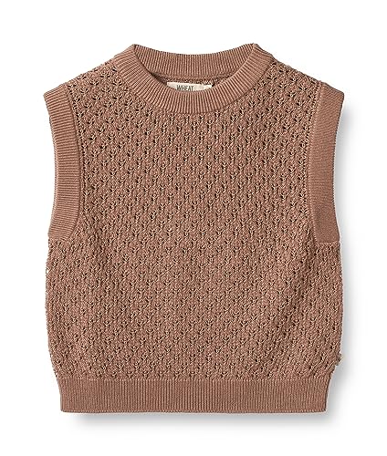 Wheat Strickpullunder Pullunder Saga Junior Größen Mädchen 100% weiche Merino Wolle Öko Tex Standard von Wheat