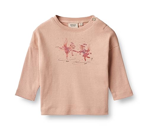 Wheat T-Shirt Freunde beim Schlittschuhlaufen Baby Kleinkind Größen Mädchen 100% Bio-Baumwolle Öko Tex Standard von Wheat