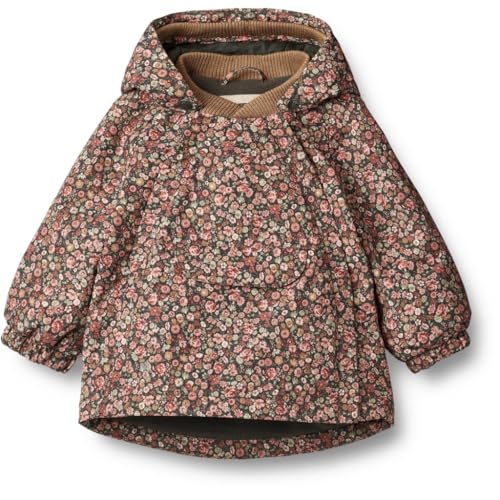 Wheat Unisex Jacke Skijacke Winterjacke Sascha Tech GRS zertifiziert Wasserdicht Atmungsaktiv Winddicht, Mädchen, Raven Wild Flowers, 98 von Wheat