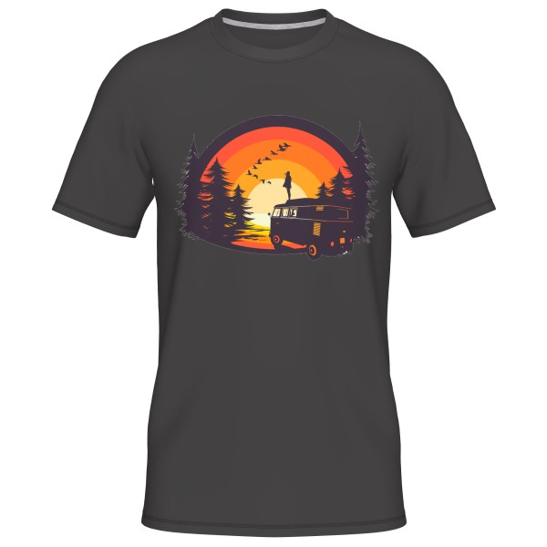 Wheeldom - Sundowner - T-Shirt Gr L grau von Wheeldom