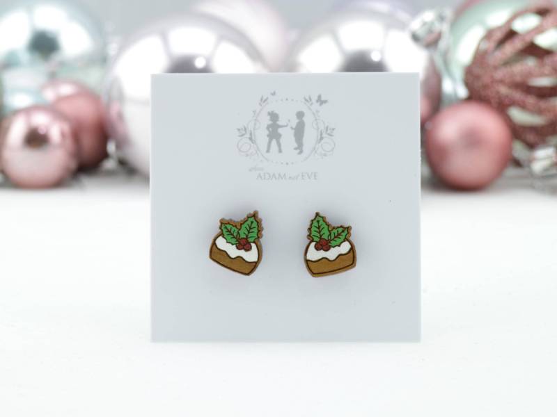 Christmas Pudding Ohrringe - Weihnachtsohrringe Weihnachtsaccessoires Kleines Mädchen Weihnachtsschmuck Australian Verkäufer von WhenAdamMetEve
