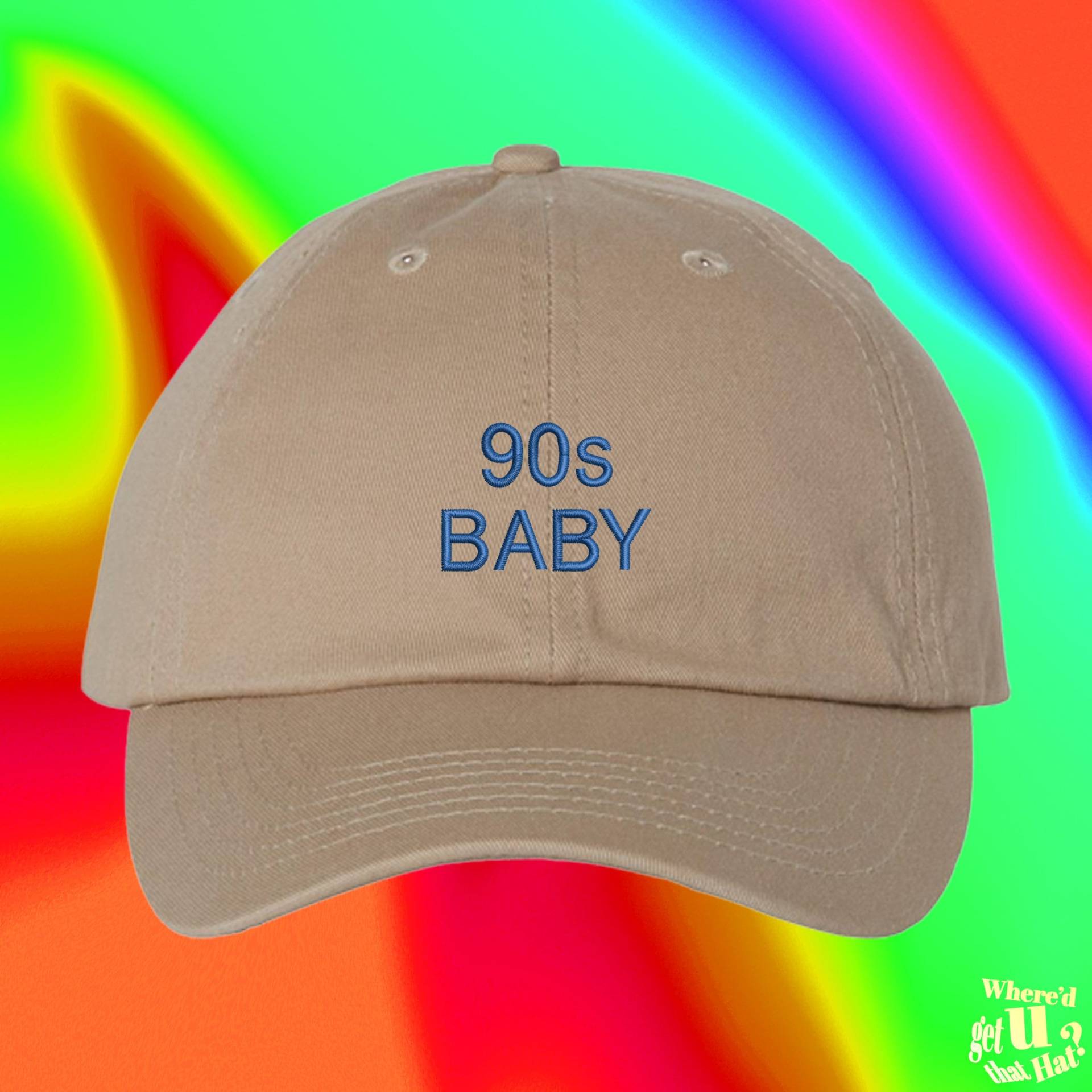 90Er Jahre Baby Mütze | Vintage Benutzerdefinierte Farbverstellbare Gestickte Dad-Hut von WheredUGetThatHat