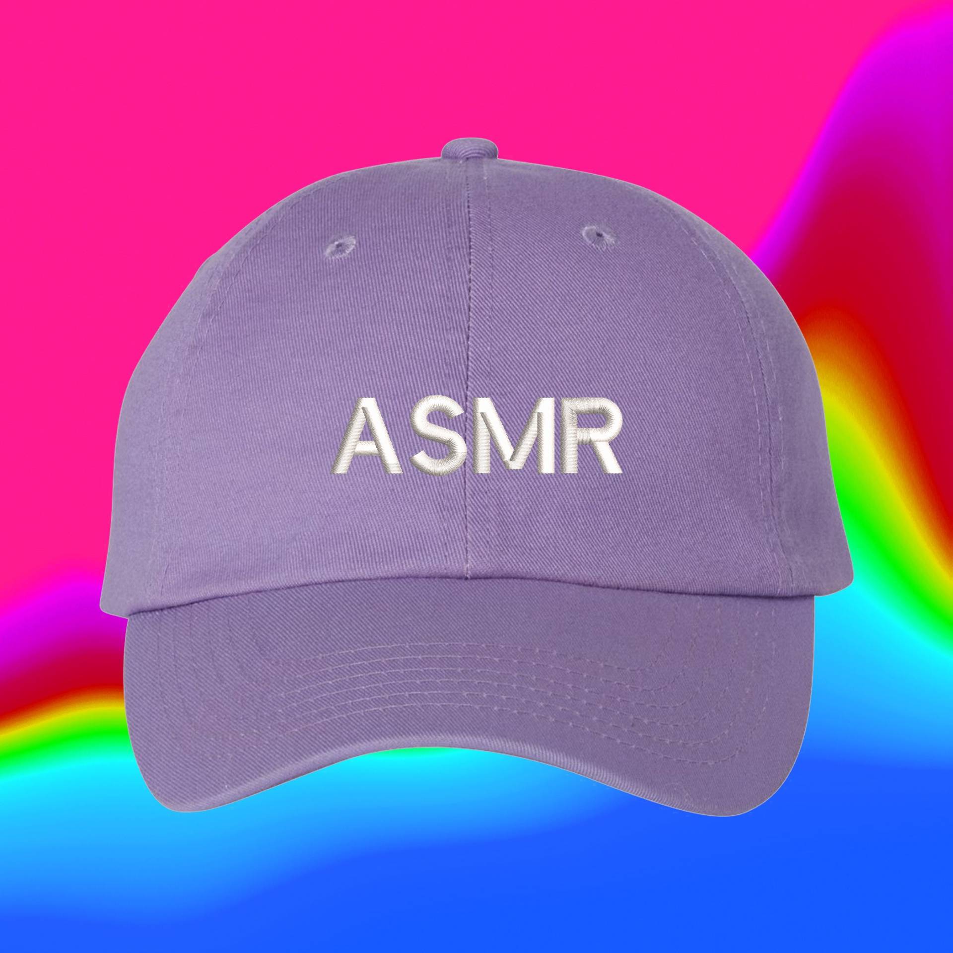Asmr Hut | Individuell Farblich Verstellbare Bestickte Papamütze von WheredUGetThatHat