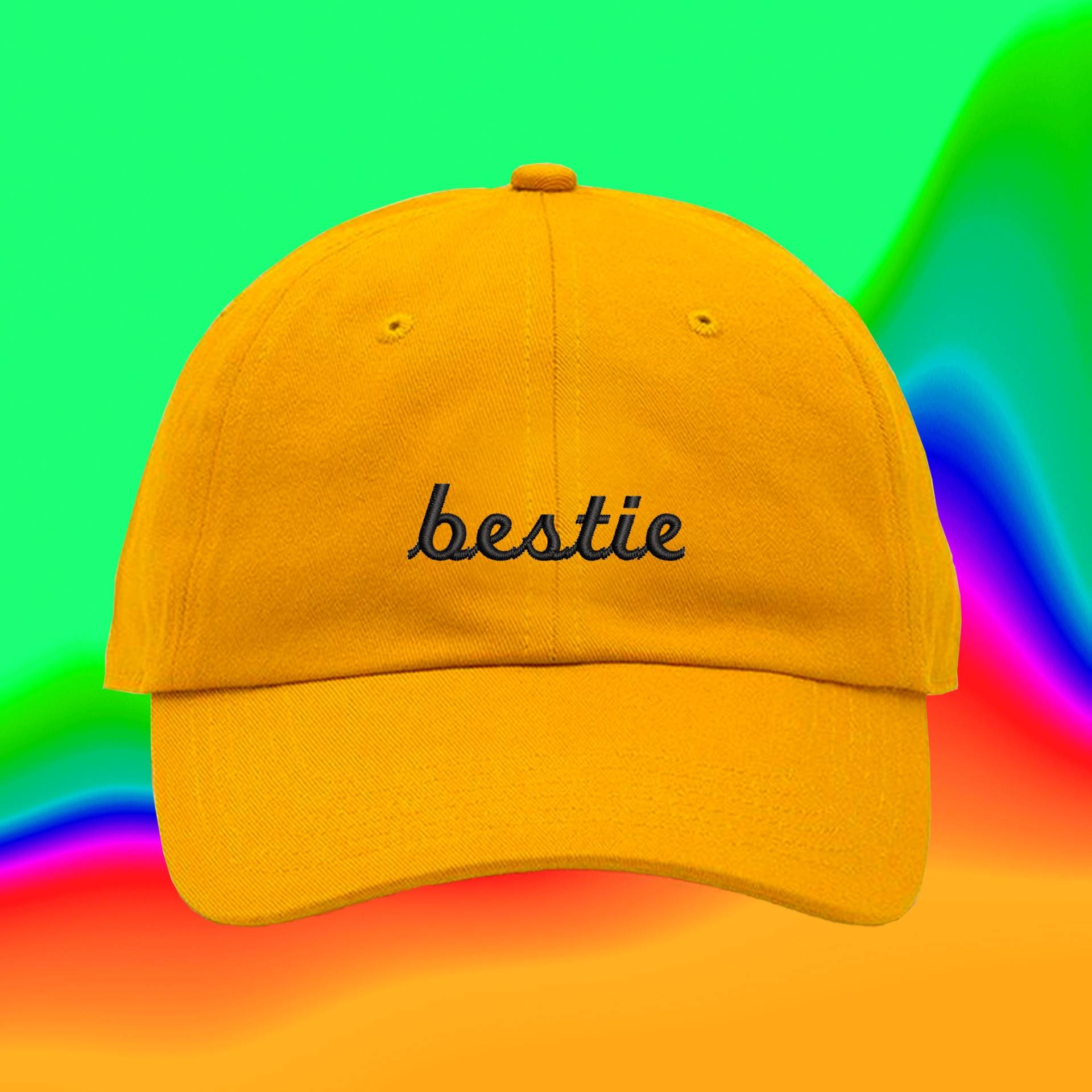Bestie Hut | Geschenk Für Die Beste Freundin Individuell Farblich Verstellbare Bestickte Papamütze von WheredUGetThatHat