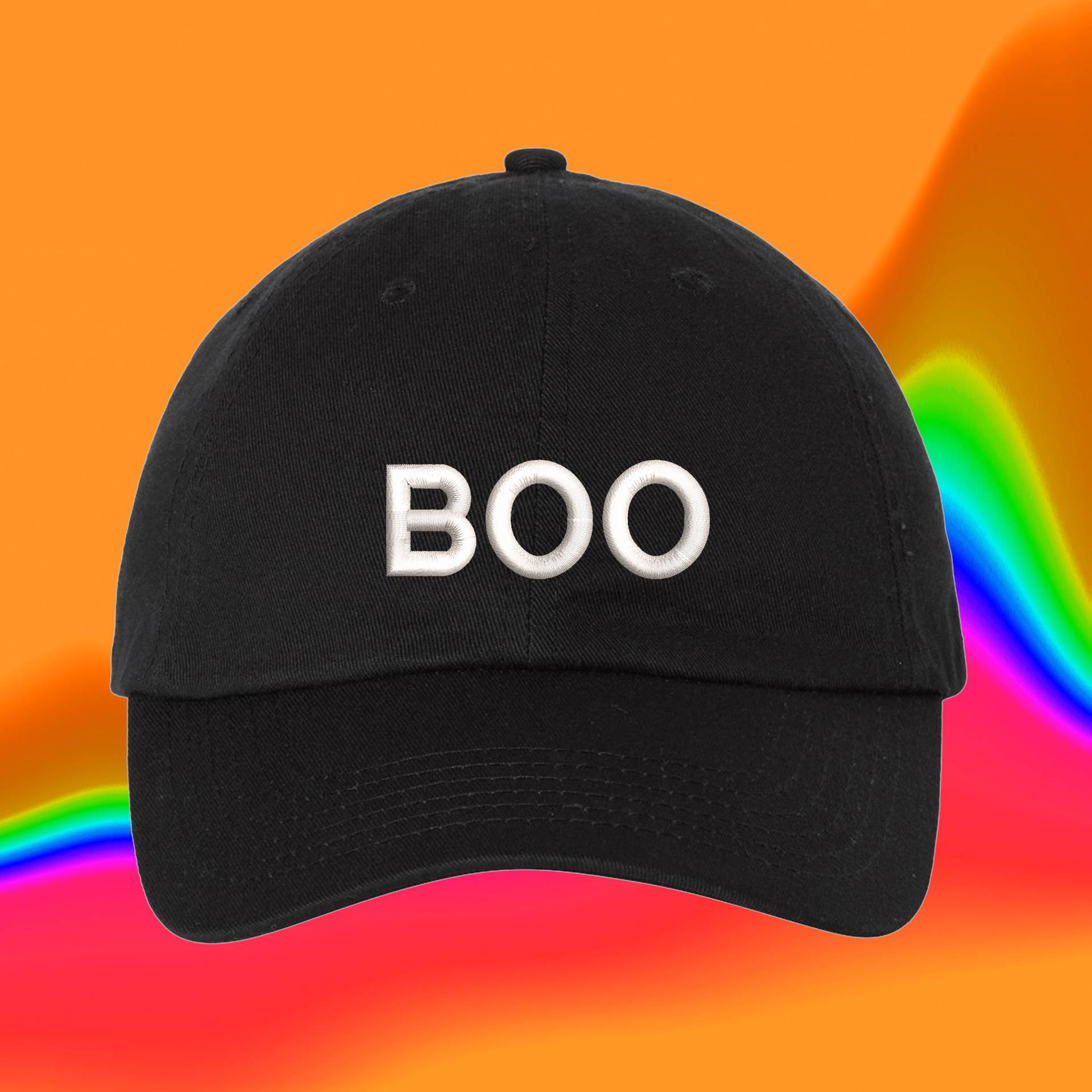 Boo-Halloween-Hut | Ghul Gruseliges Halloween-Geist Geschenk Gestickte Verstellbare Dad Hat von WheredUGetThatHat