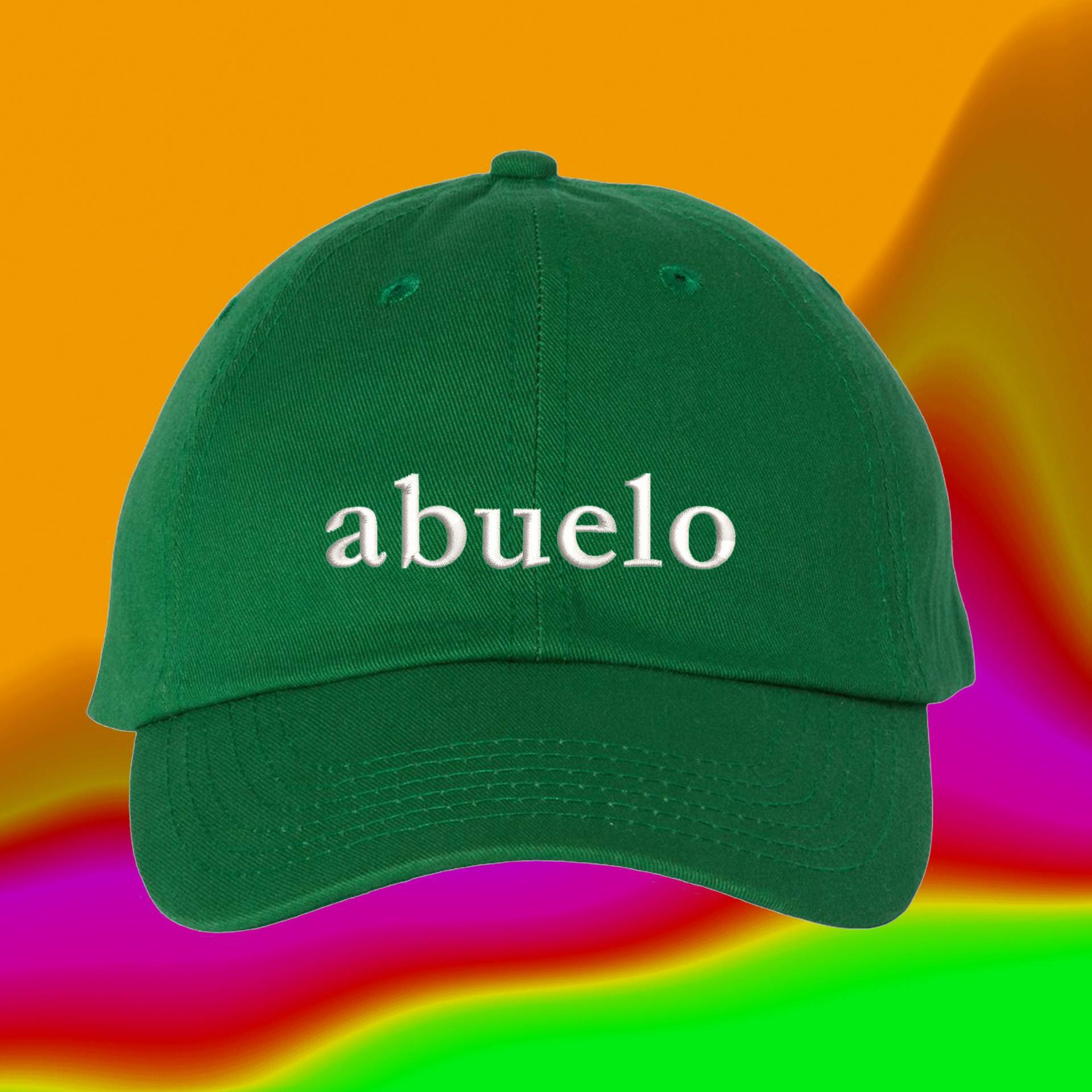 Abuelo Hut | Vatertag Latino-Hispanoamerikaner Individuell Farblich Verstellbare Bestickte Papamütze von WheredUGetThatHat